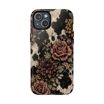 Cowhide Bloom Magnetic Case