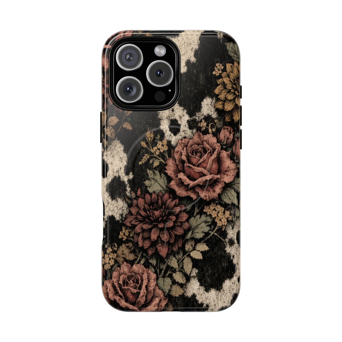 Cowhide Bloom Magnetic Case