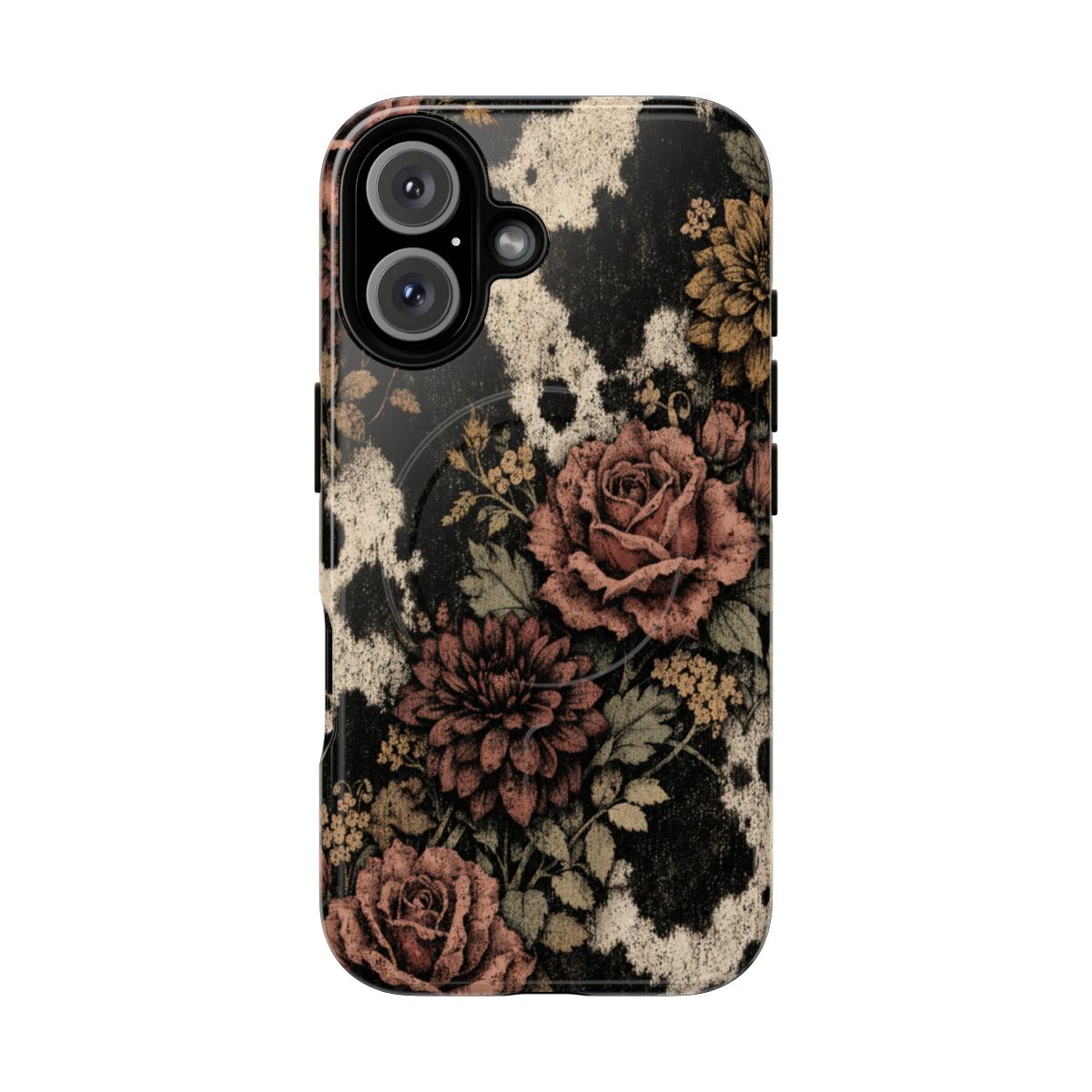 Cowhide Bloom Magnetic Case