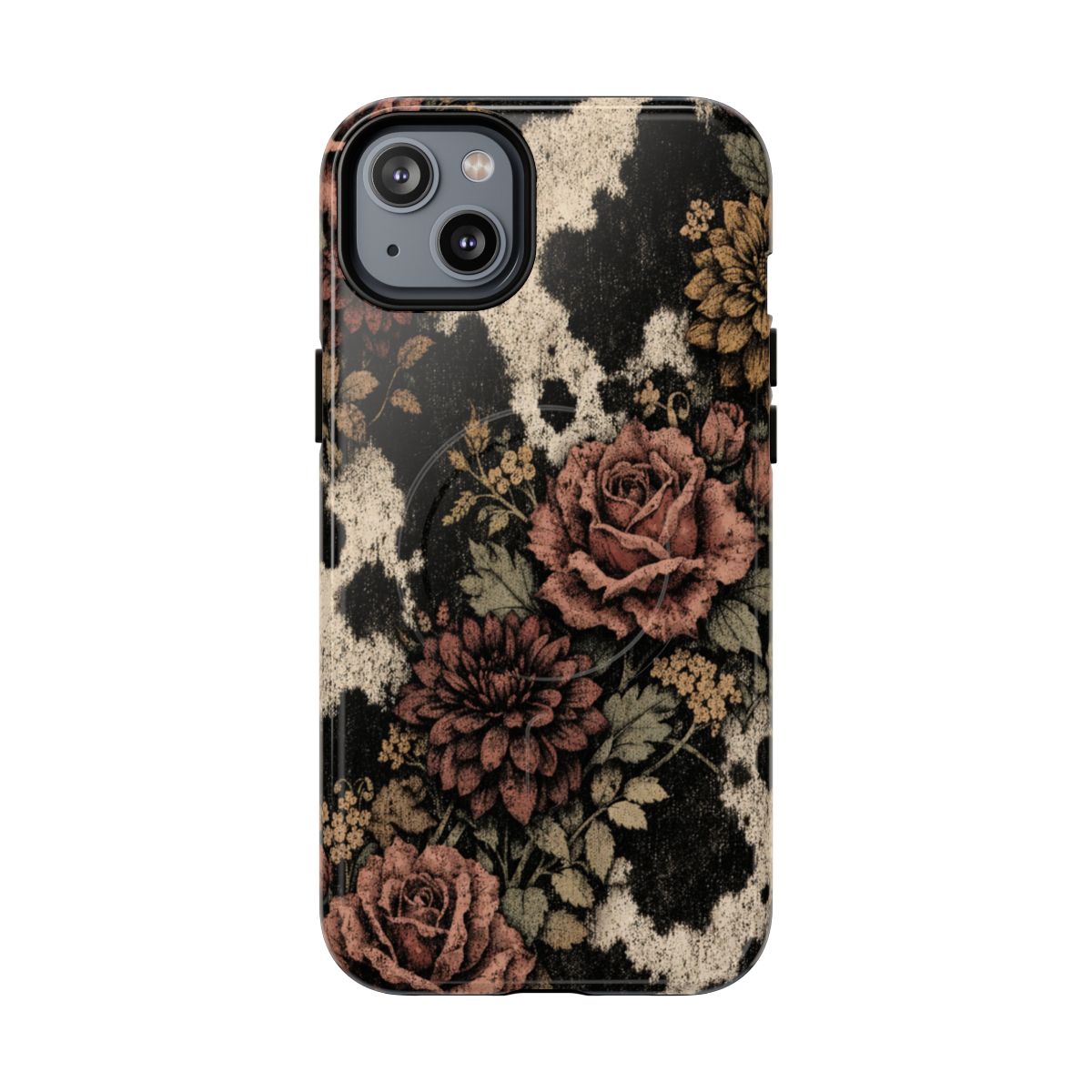 Cowhide Bloom Magnetic Case