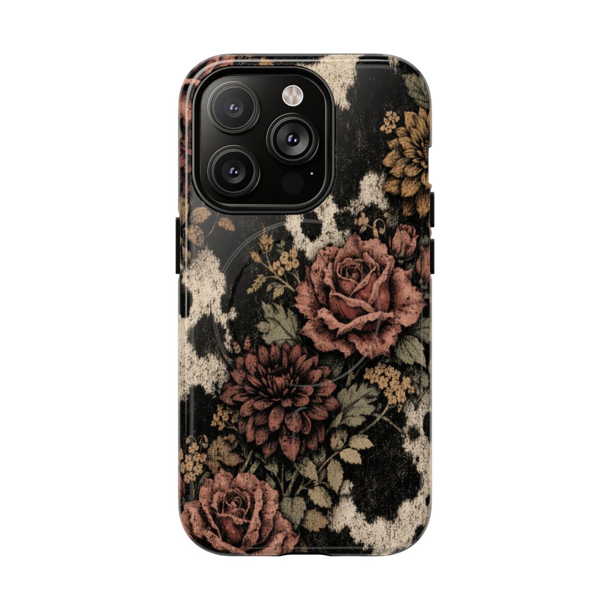 Cowhide Bloom Magnetic Case