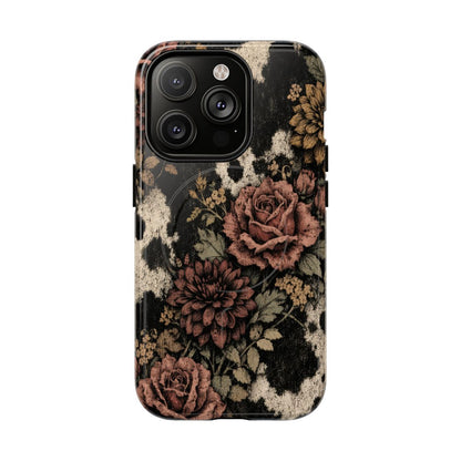 Cowhide Bloom Magnetic Case
