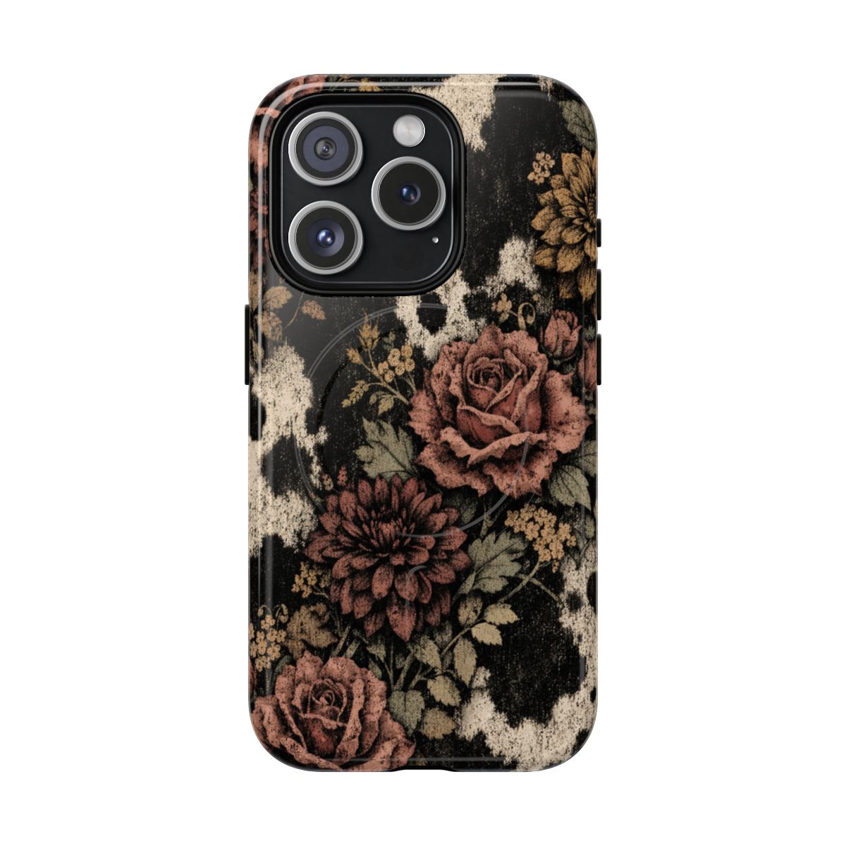 Cowhide Bloom Magnetic Case