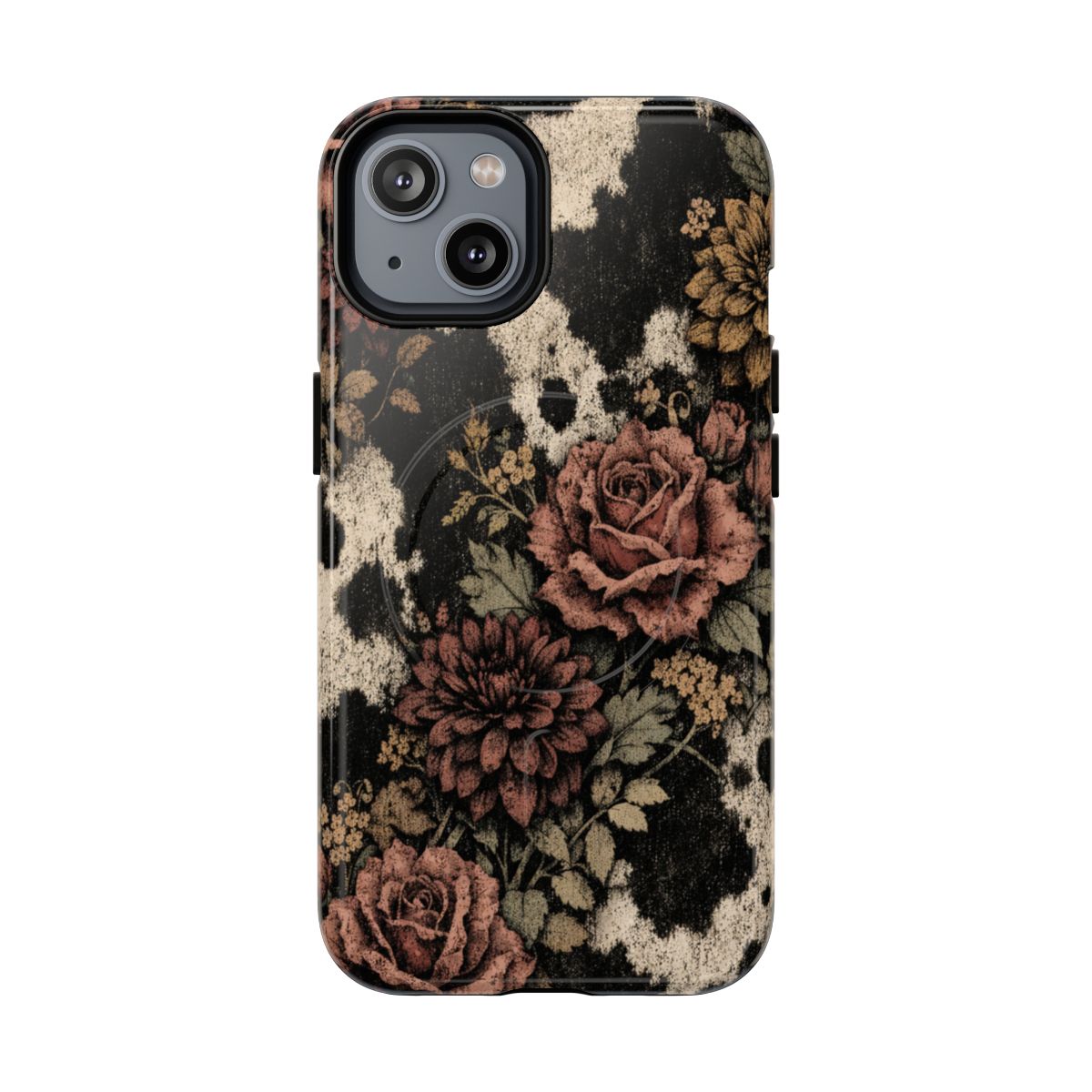 Cowhide Bloom Magnetic Case