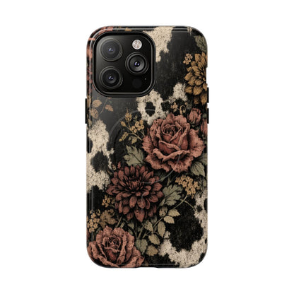 Cowhide Bloom Magnetic Case