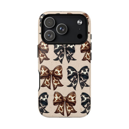Cowhide Bows Magnetic Case