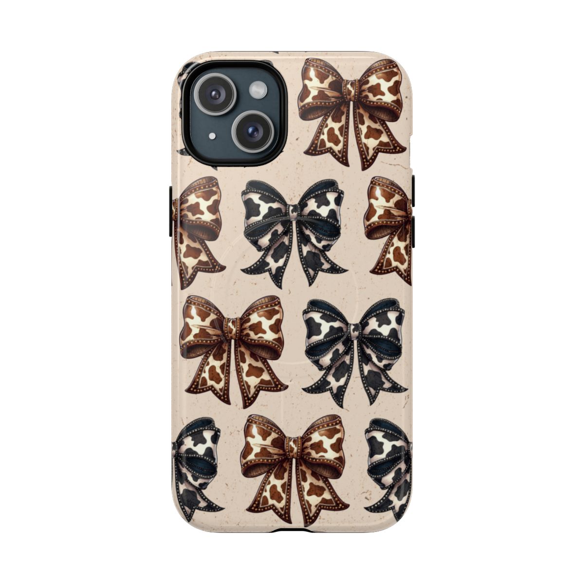Cowhide Bows Magnetic Case
