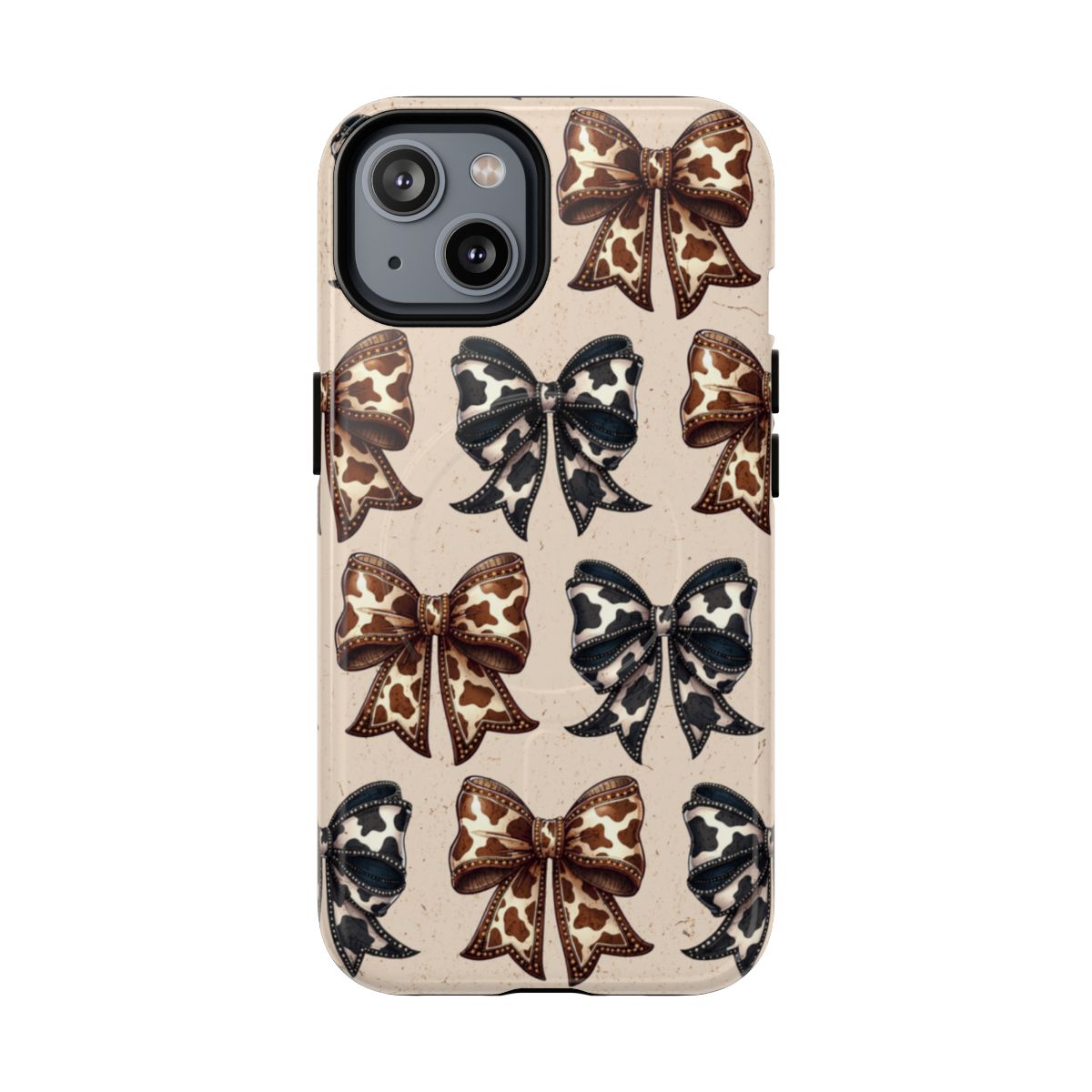 Cowhide Bows Magnetic Case