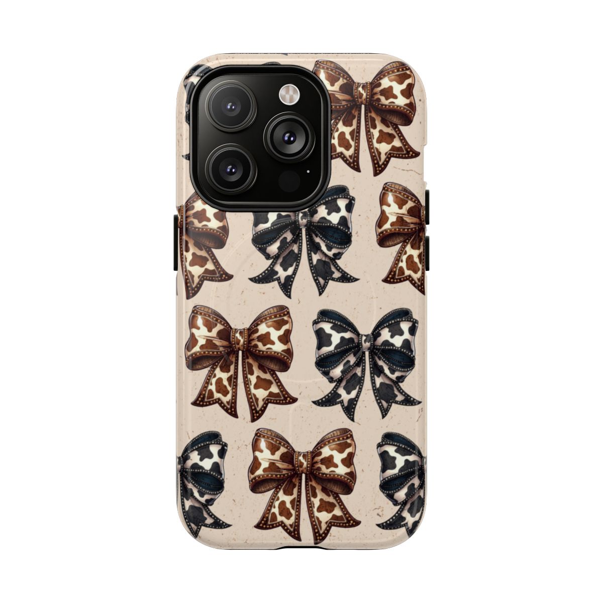 Cowhide Bows Magnetic Case