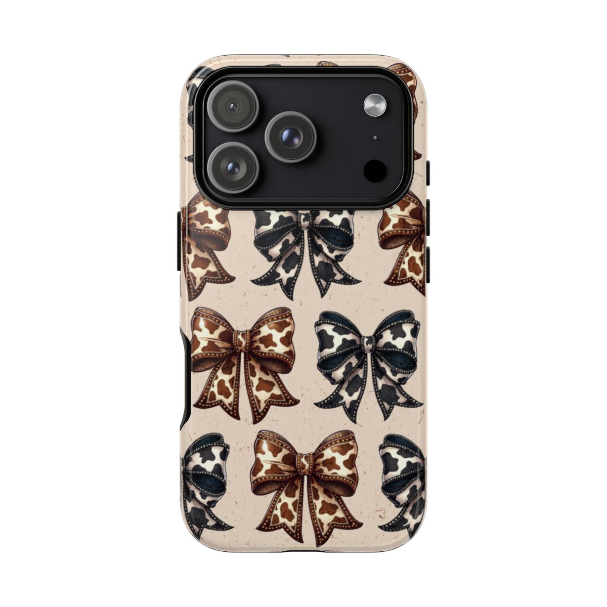 Cowhide Bows Tough Case - iPhone 18 Pro