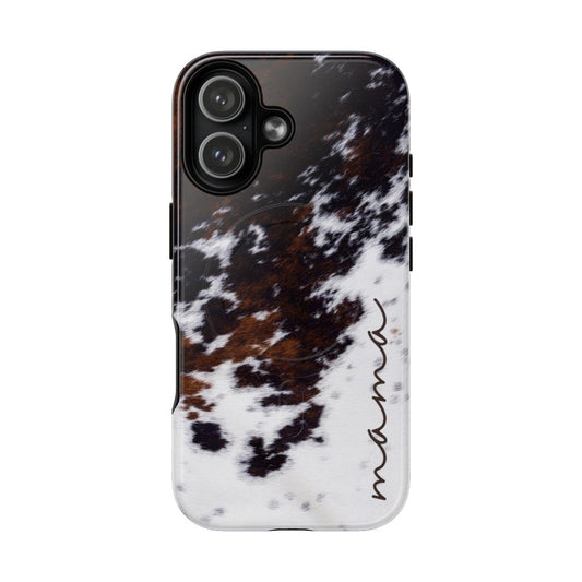 Cowhide Mama Magnetic Case