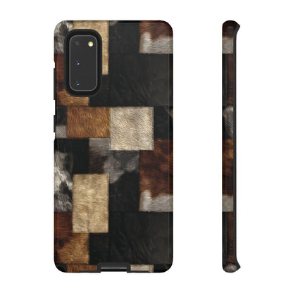 Cowhide Patchwork Tough Case