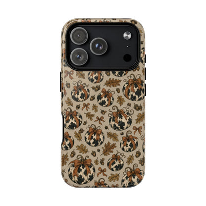 Cowhide Pumpkin Bows Magnetic Case - iPhone 18 Pro