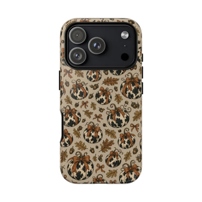 Cowhide Pumpkin Bows Tough Case - iPhone 18 Pro