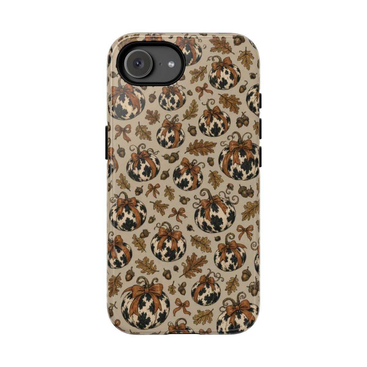 Cowhide Pumpkin Bows Tough Case - iPhone 17e