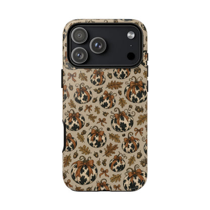 Cowhide Pumpkin Bows Tough Case - iPhone 18 Pro Max