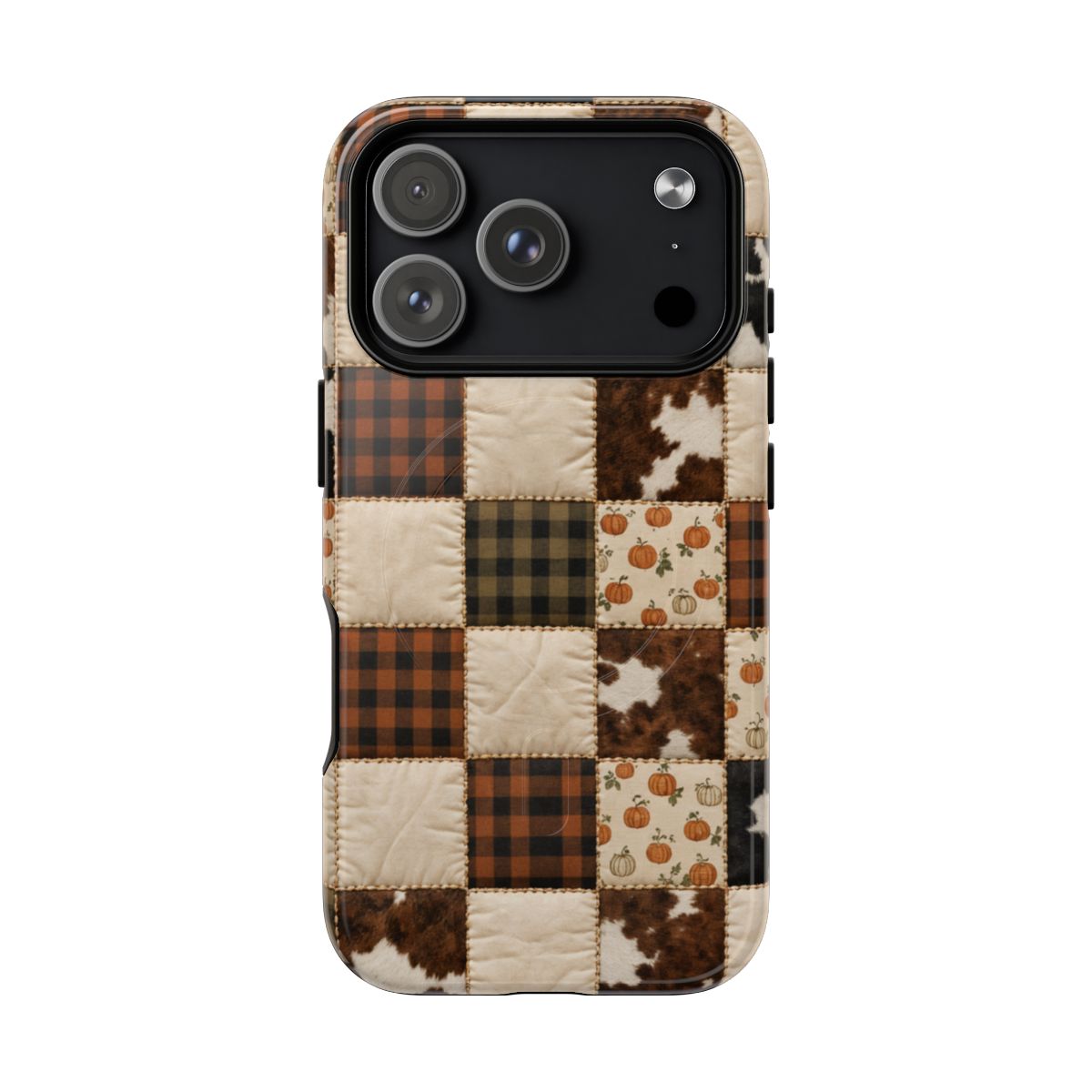 Cowhide Pumpkin Magnetic Case - iPhone 18 Pro