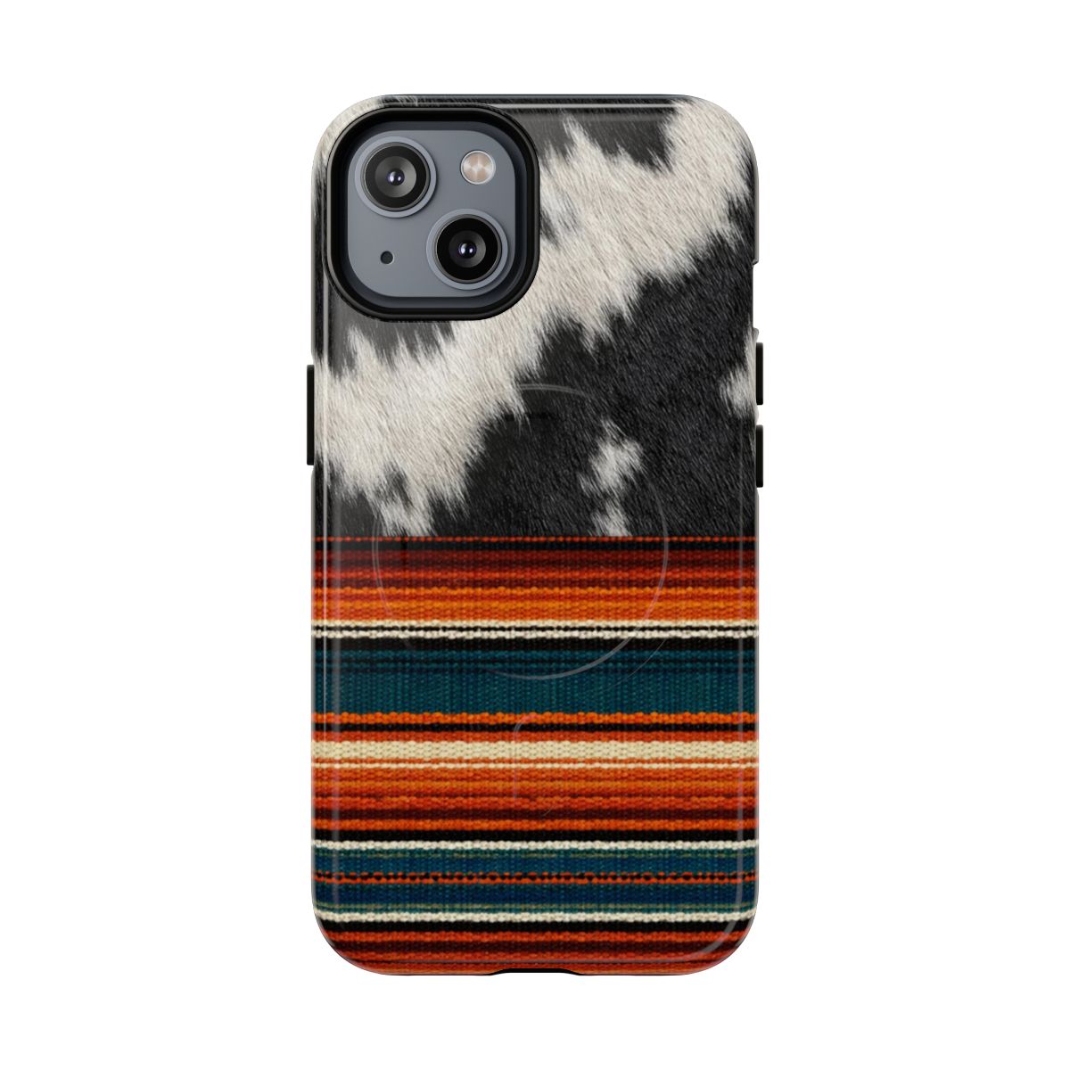 Cowhide + Serape Stripe Magnetic Case