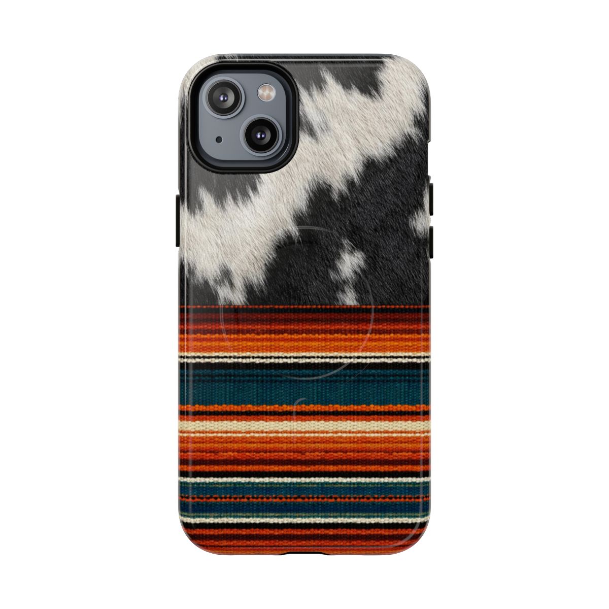 Cowhide + Serape Stripe Magnetic Case