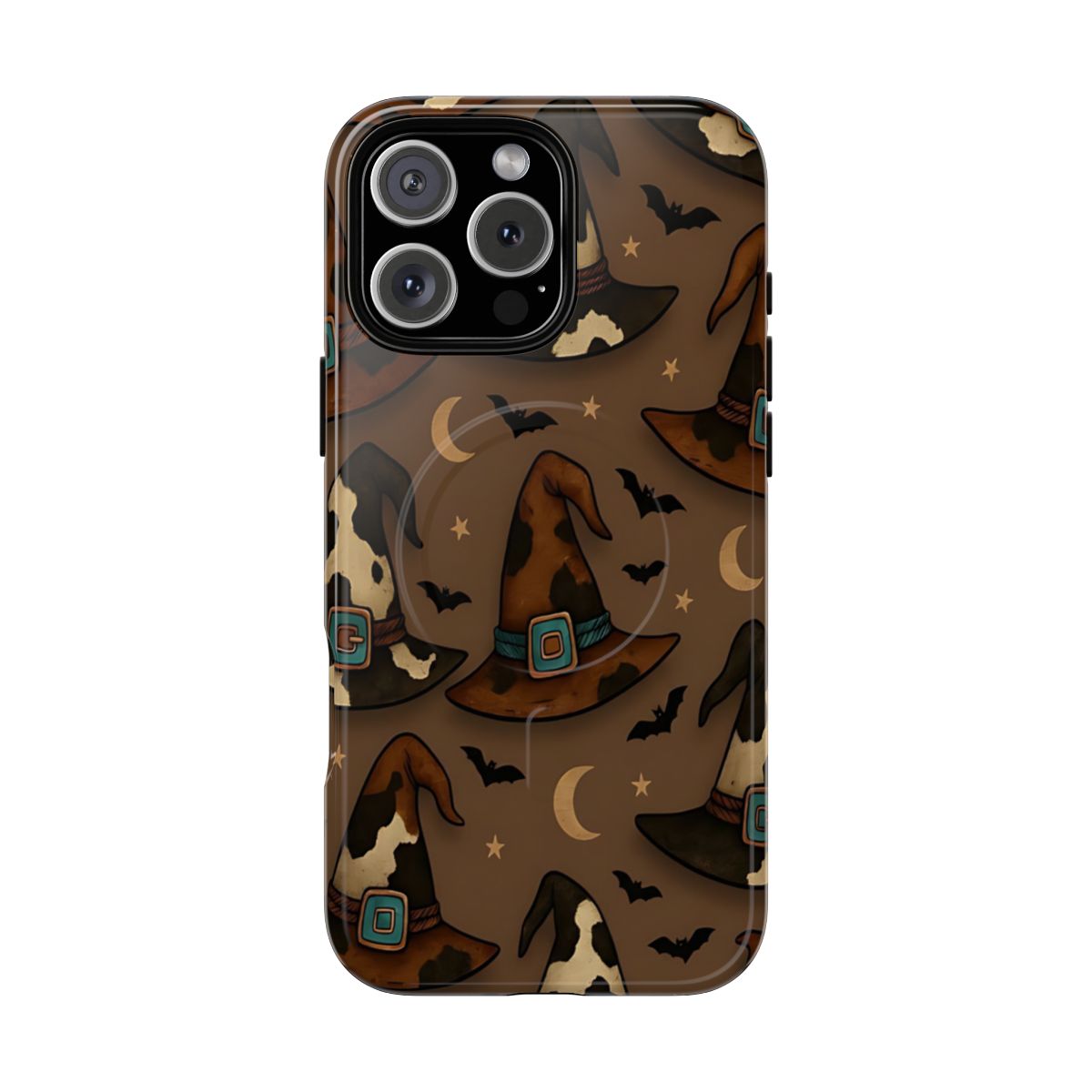 Cowhide Witch Hats Magnetic Case