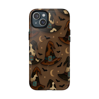 Cowhide Witch Hats Magnetic Case
