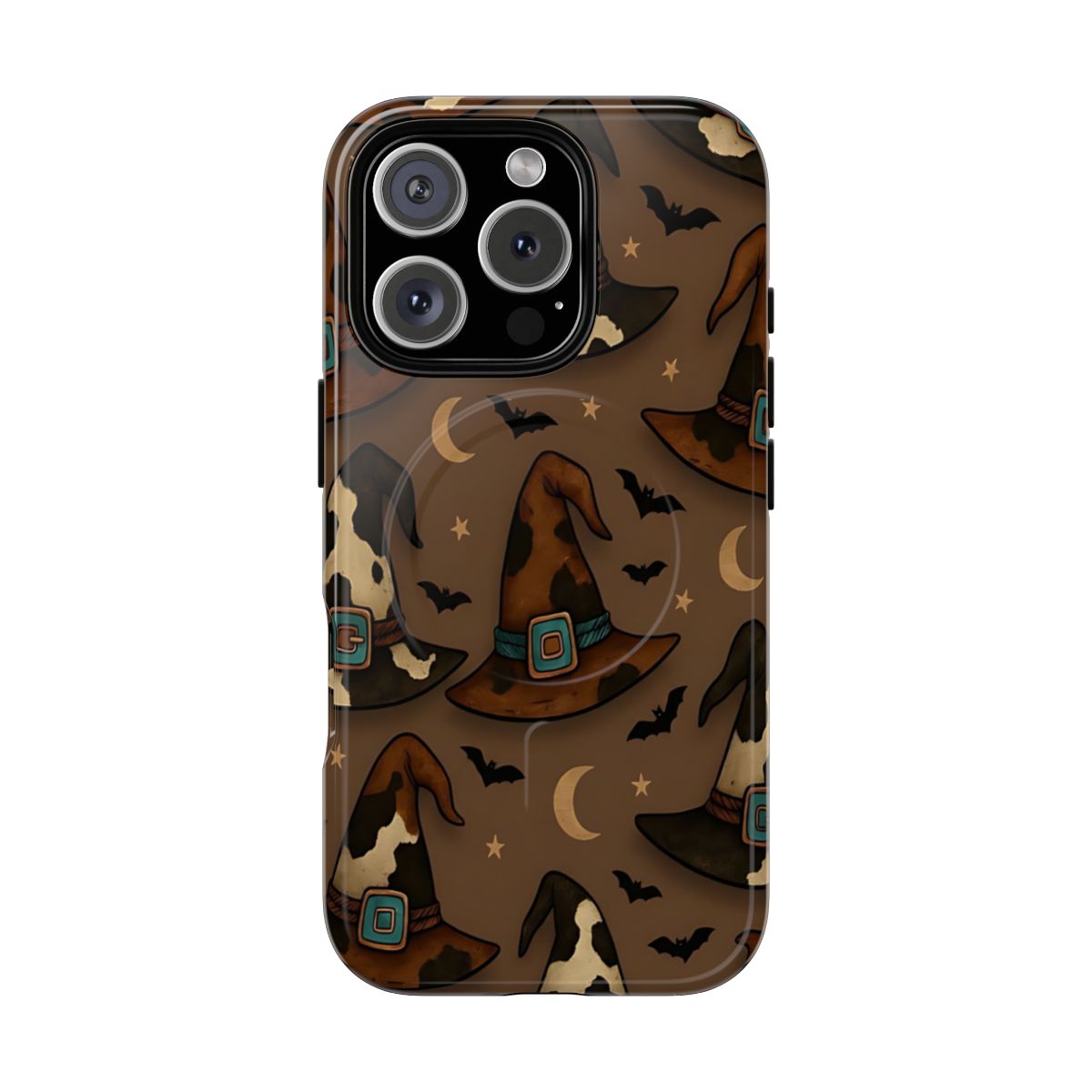 Cowhide Witch Hats Magnetic Case