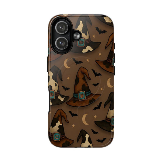 Cowhide Witch Hats Magnetic Case