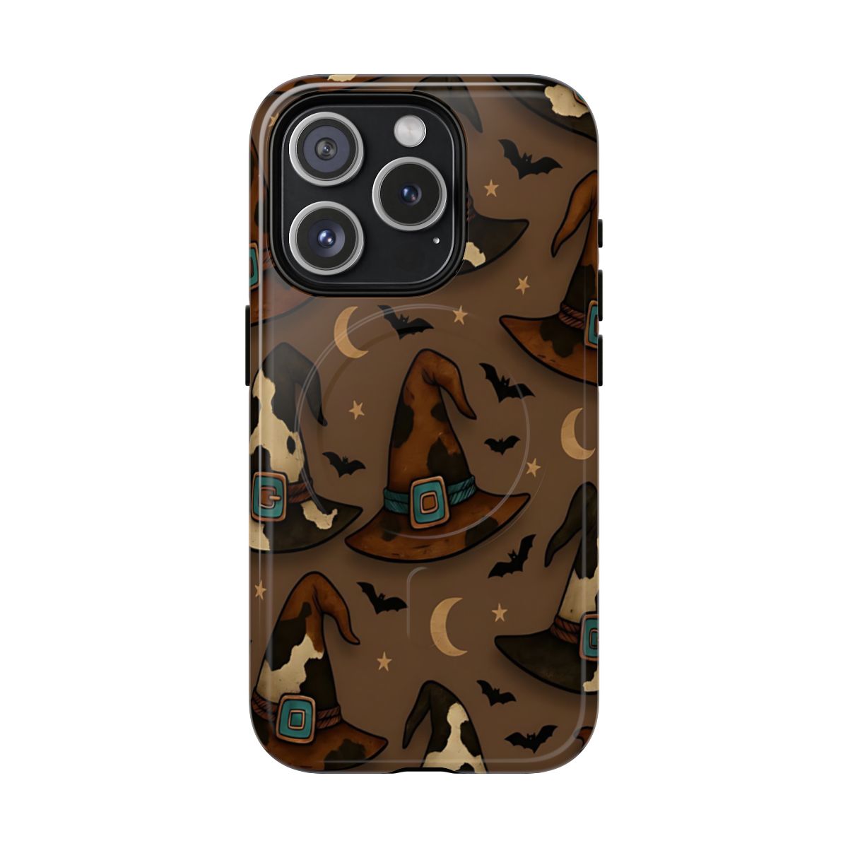 Cowhide Witch Hats Magnetic Case