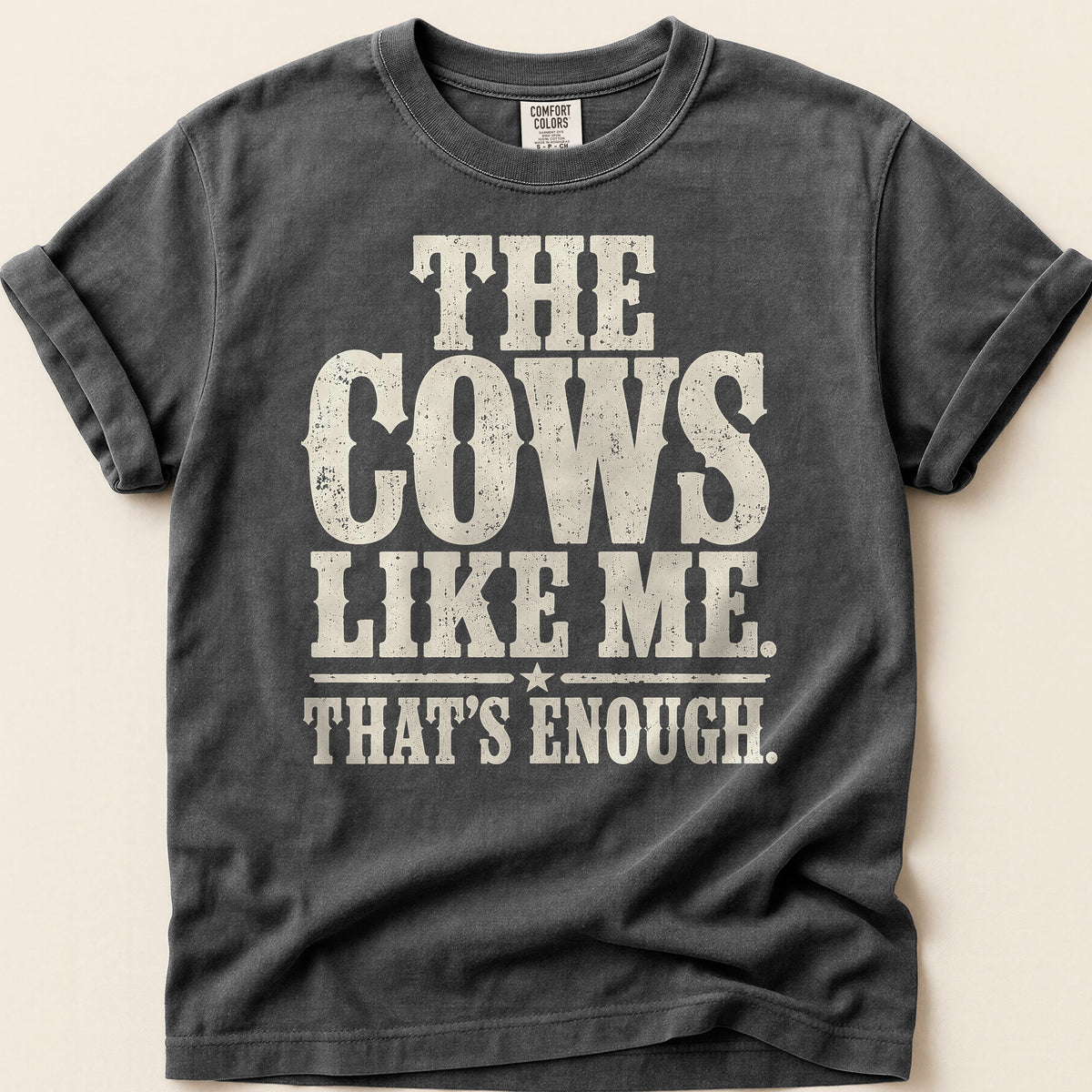 Cows Like Me T-shirt on Pepper