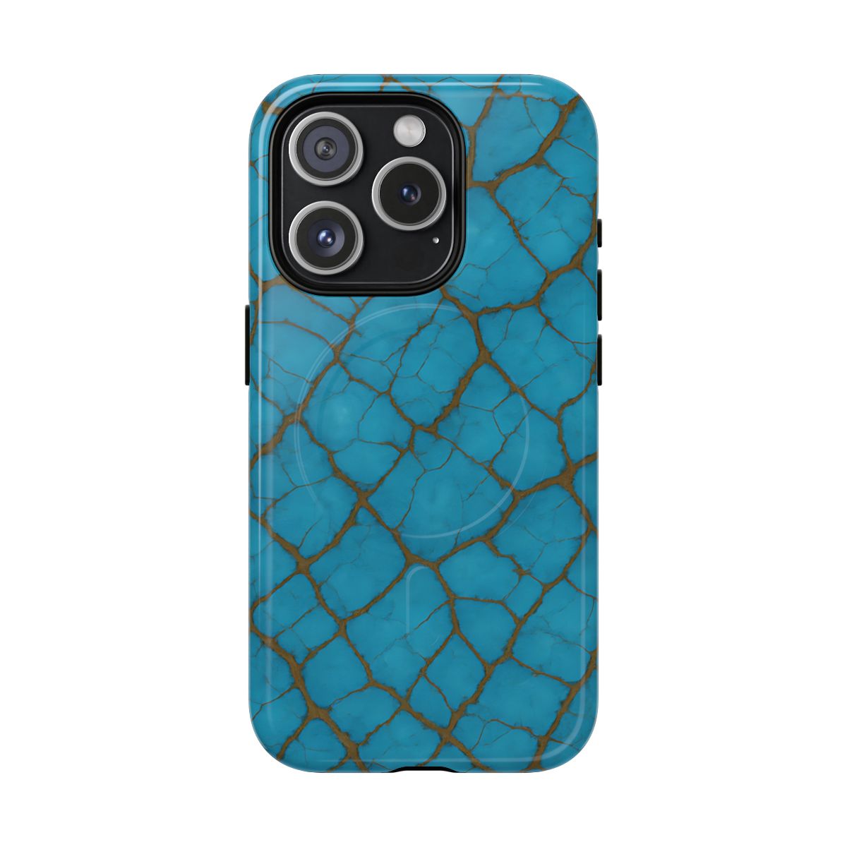 Cracked Turquoise Magnetic Case