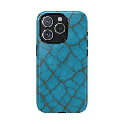 Cracked Turquoise Magnetic Case