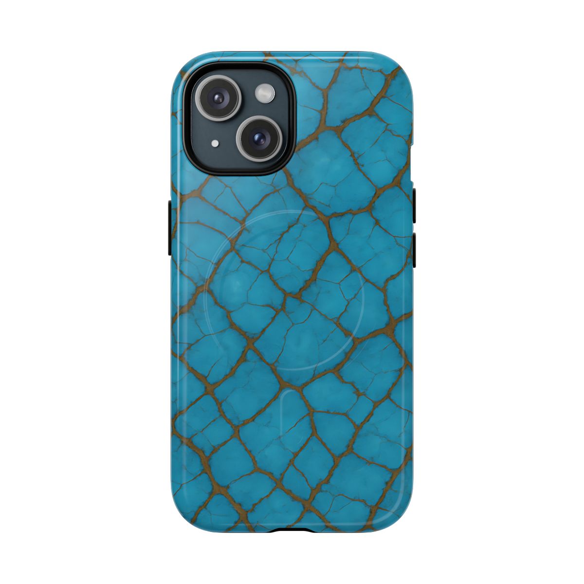Cracked Turquoise Magnetic Case