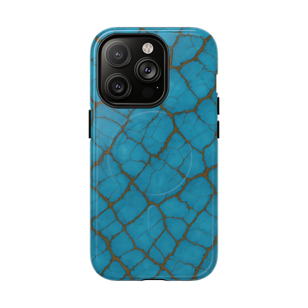 Cracked Turquoise Magnetic Case
