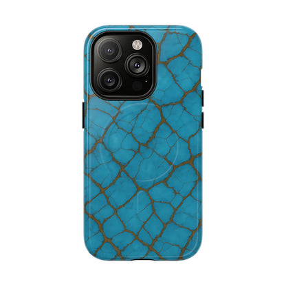 Cracked Turquoise Magnetic Case