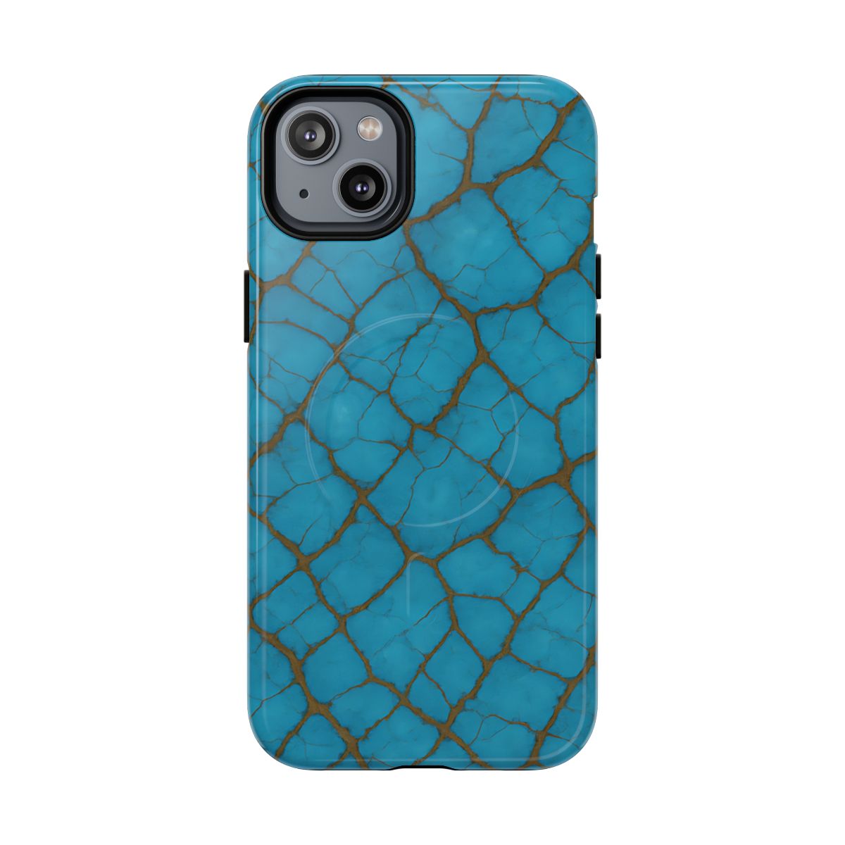 Cracked Turquoise Magnetic Case