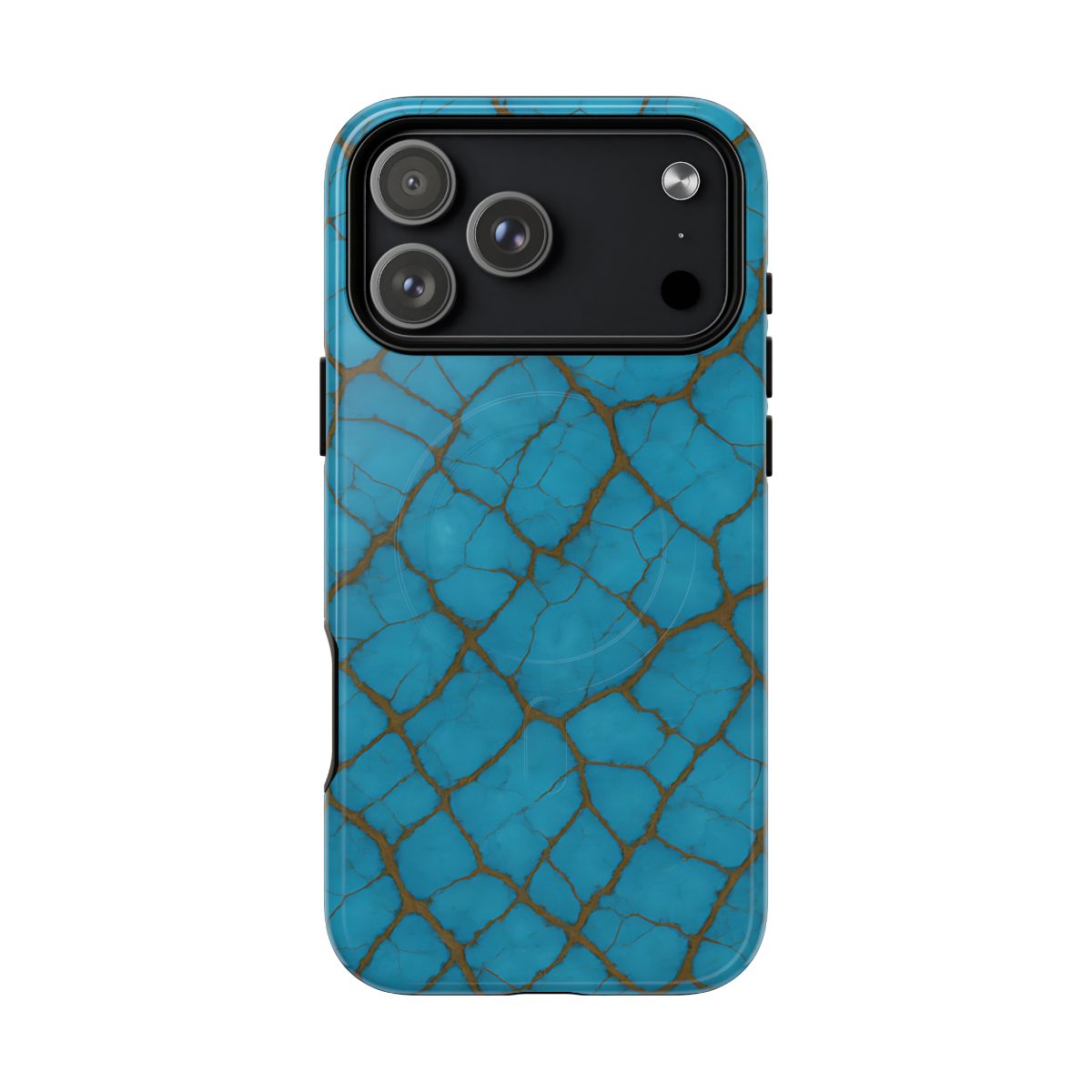 Cracked Turquoise Magnetic Case