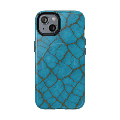Cracked Turquoise Magnetic Case
