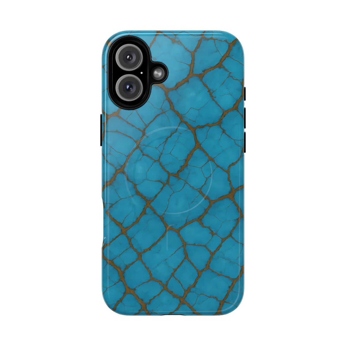Cracked Turquoise Magnetic Case
