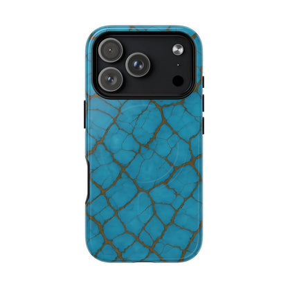 Cracked Turquoise Magnetic Case