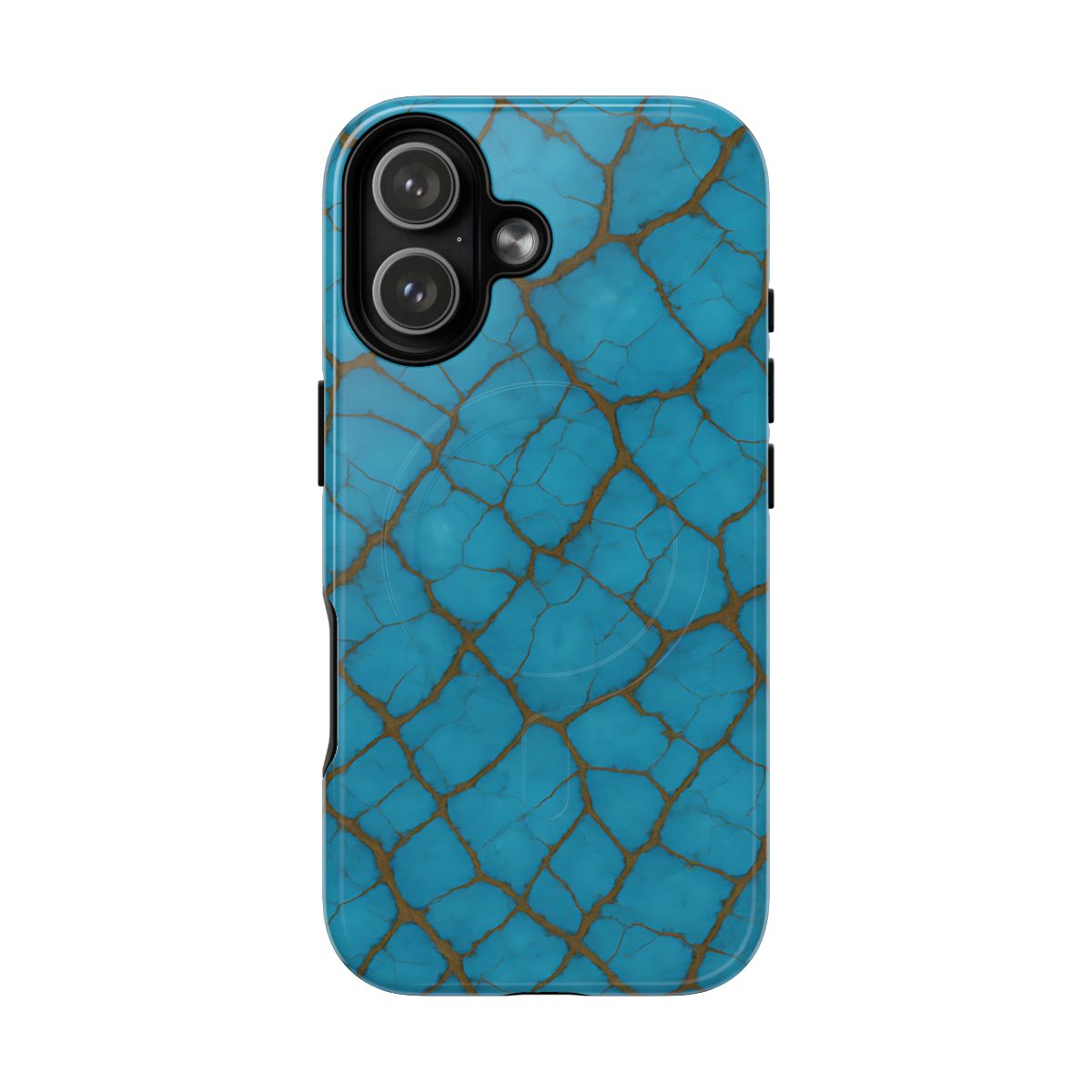 Cracked Turquoise Magnetic Case