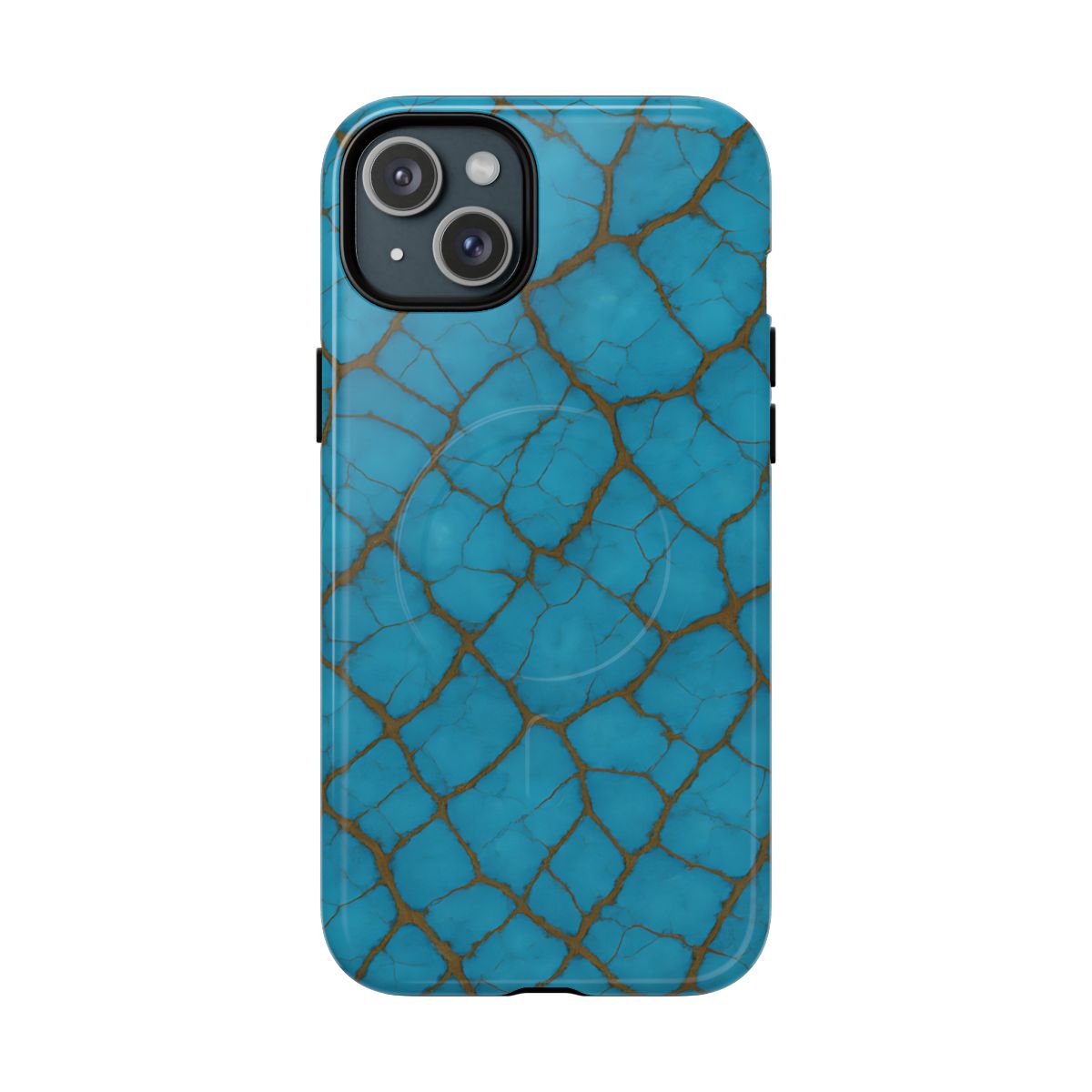 Cracked Turquoise Magnetic Case