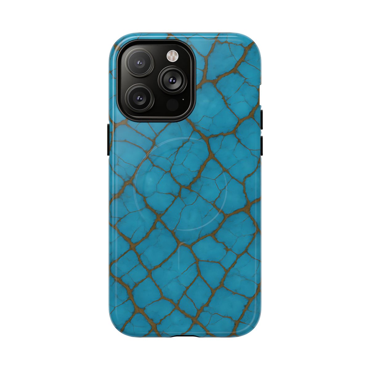 Cracked Turquoise Magnetic Case