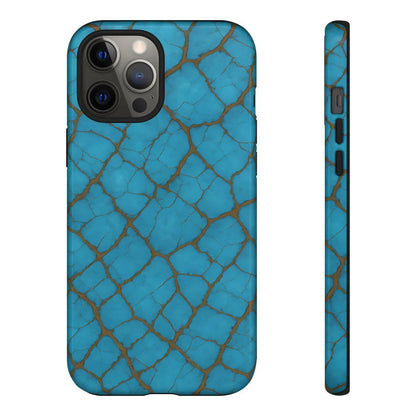 Cracked Turquoise Tough Case