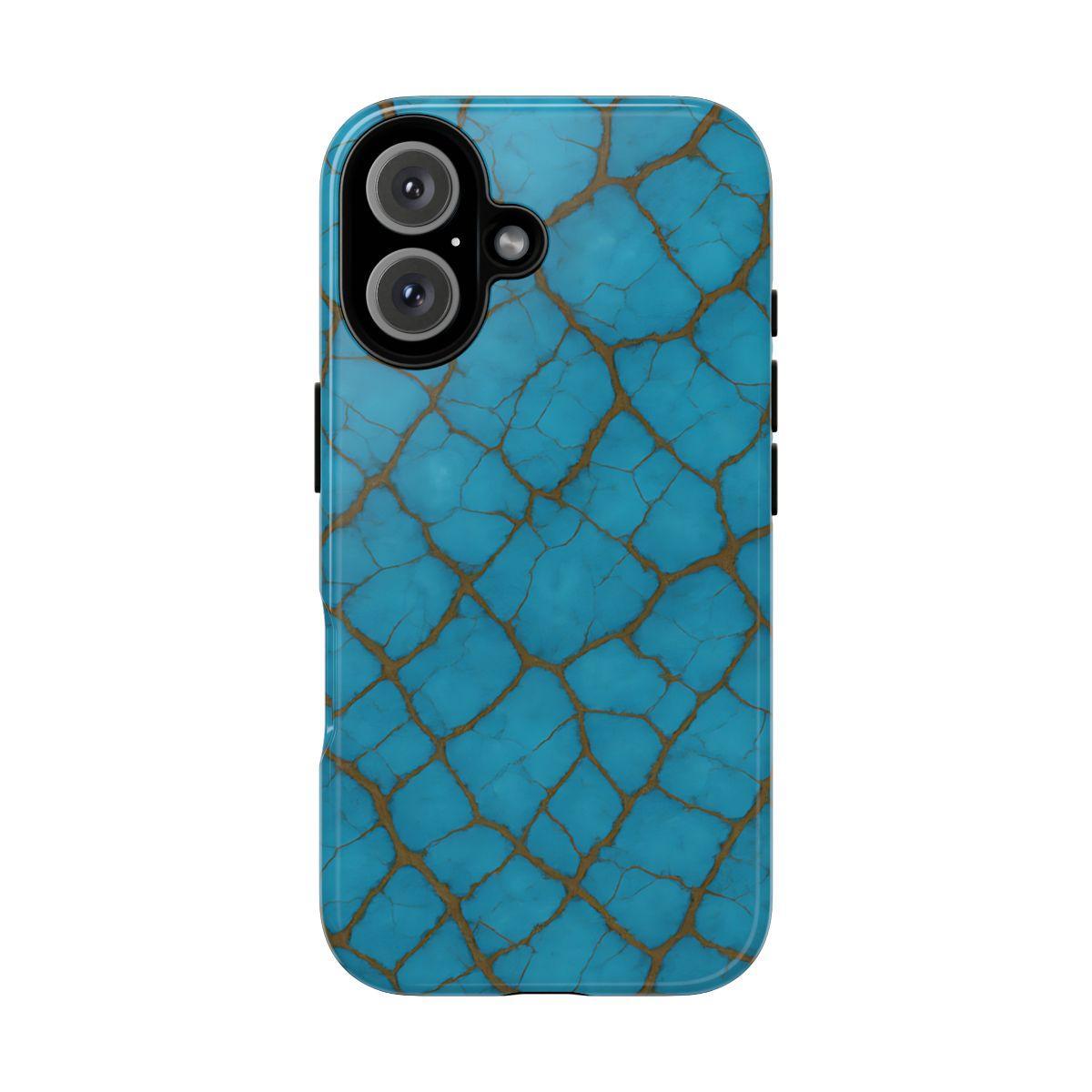 Cracked Turquoise Tough Case