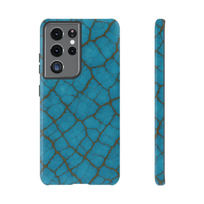 Cracked Turquoise Tough Case