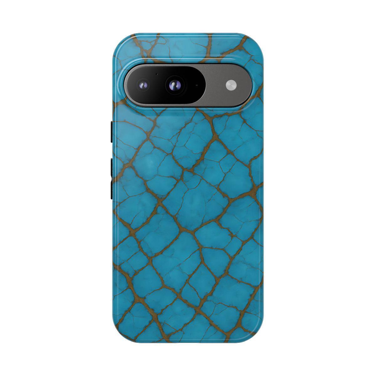 Cracked Turquoise Tough Case