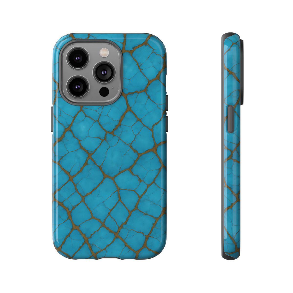 Cracked Turquoise Tough Case