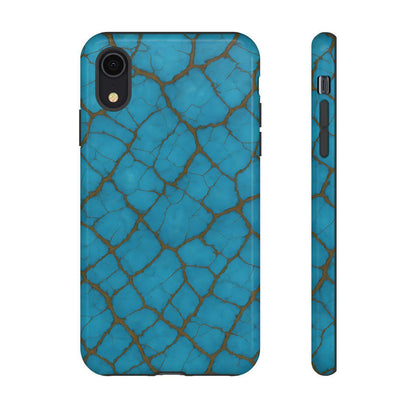 Cracked Turquoise Tough Case