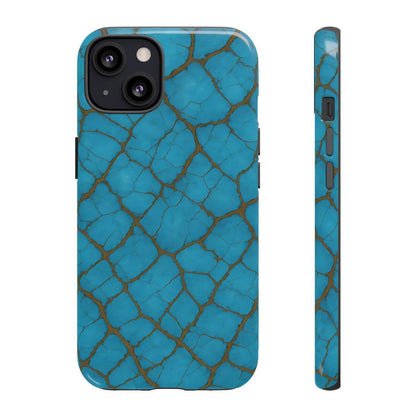 Cracked Turquoise Tough Case