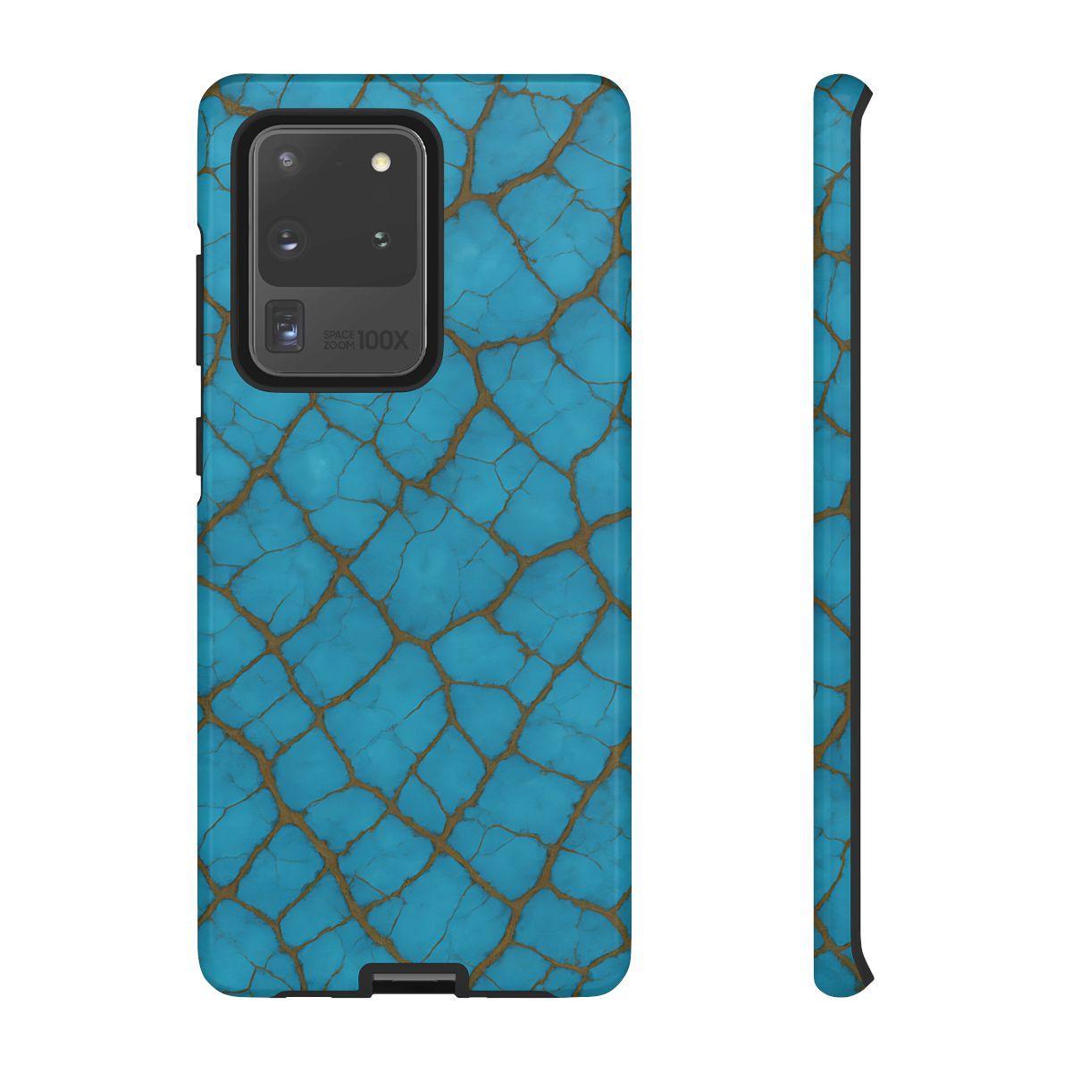 Cracked Turquoise Tough Case